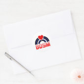 LEDER / BD RAINBOW FLAG RUNDER AUFKLEBER (Umschlag)