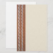 Leder-Blick Beschaffenheit Briefpapier (Vorne/Hinten)