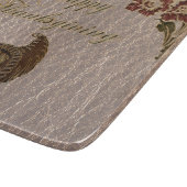 Leder-Blick Erntedank 1 Schneidebrett (Ecke)