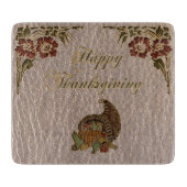 Leder-Blick Erntedank 1 Schneidebrett (Vorderseite)