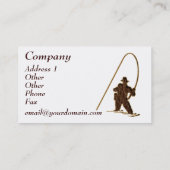 Leder-Blick Fischer besonders angefertigt Visitenkarte (Rückseite)