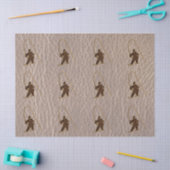 Leder-Blick Fischer weich Seidenpapier (Basteln)