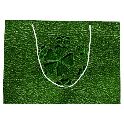 Leder-Blick Iren CloverBall Große Geschenktüte (Rückseite)