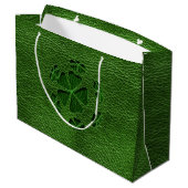 Leder-Blick Iren CloverBall Große Geschenktüte (Rückseite Schrägansicht)