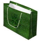 Leder-Blick Iren CloverBall Große Geschenktüte (Vorderseite Schrägansicht)