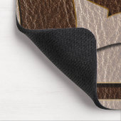 Leder-Blick Kanada-Flagge weich Mousepad (Ecke)