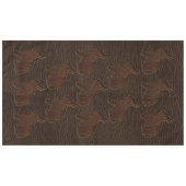 Leder-Blick Kaninchen-Dunkelheit Tischdecke (Vorderseite (Horizontal))