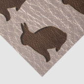 Leder-Blick Kaninchen weich Seidenpapier (Detail)