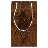 Leder-Blick Pferd Kleine Geschenktüte (Vorderseite)