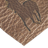 Leder-Blick Pferd Mittelgroßer Tischläufer (Ecke)