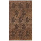Leder-Blick Pferd Tischdecke (Vorderseite)