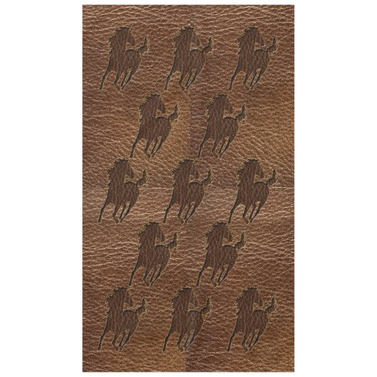 Leder-Blick Pferd Tischdecke (Vorderseite)