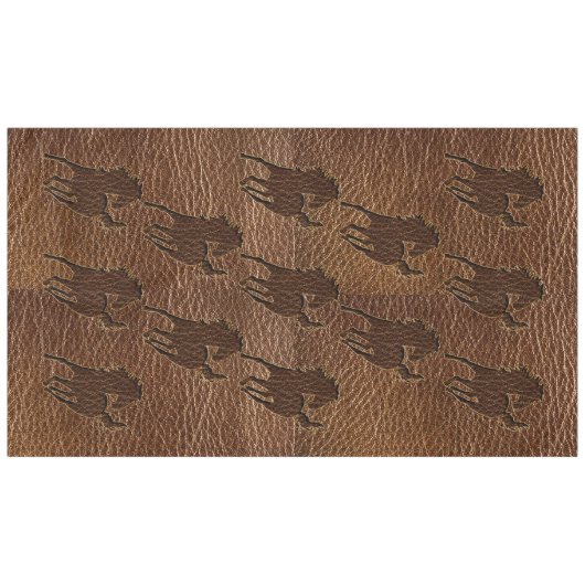 Leder-Blick Pferd Tischdecke (Vorderseite (Horizontal))