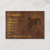 Leder-Blick Rodeo Visitenkarte (Rückseite)