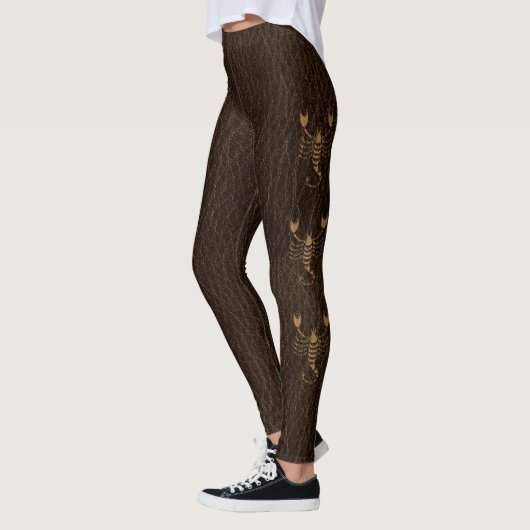 Leder-Blick Skorpion Leggings (Links)