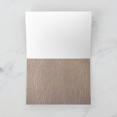 Leder-Blick Stier Karte (Innenseite)