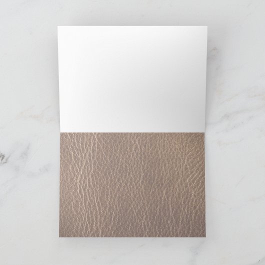 Leder-Blick Stier Karte (Innenseite)