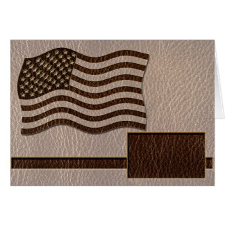 Leder-Blick USA-Flagge weich