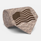 Leder-Blick USA-Flagge weich Krawatte (Gerollt)