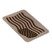 Leder-Blick USA-Flagge weich Magnet (Rechte Seite)
