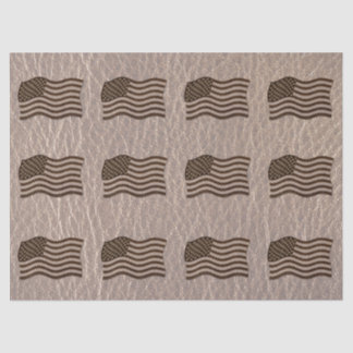 Leder-Blick USA-Flagge weich Seidenpapier