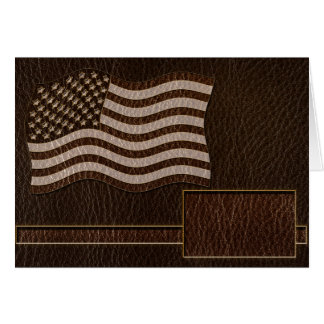 Leder-Blick USA-Flaggen-Dunkelheit