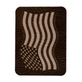Leder-Blick USA-Flaggen-Dunkelheit Magnet (Vertikal)