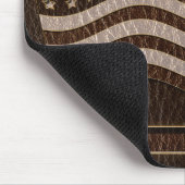 Leder-Blick USA-Flaggen-Dunkelheit Mousepad (Ecke)