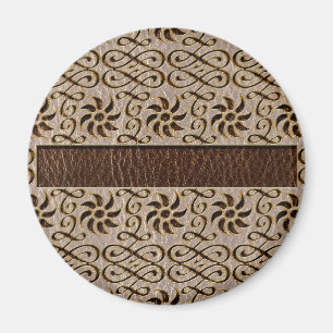 Leder-Blick Verzierung weich Magnet