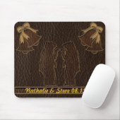 Leder-Blick Wedding Dunkelheit Mousepad (Mit Mouse)