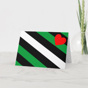 Leder Boi Stolzflagge Feiertagskarte