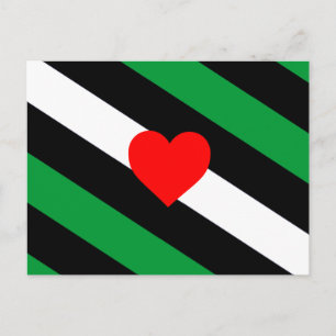 Leder Boi Stolzflagge Postkarte