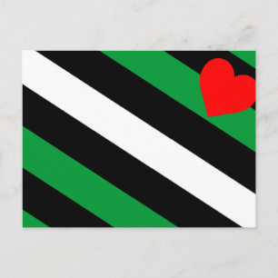 Leder Boi Stolzflagge Postkarte