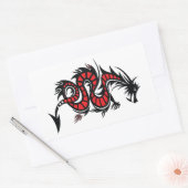 LEDER des DRACHEN Rechteckiger Aufkleber (Umschlag)