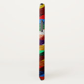 Leder Farbige Zickzack Streifen Monogramm Case-Mate iPhone Hülle (Hinten/Rechts)