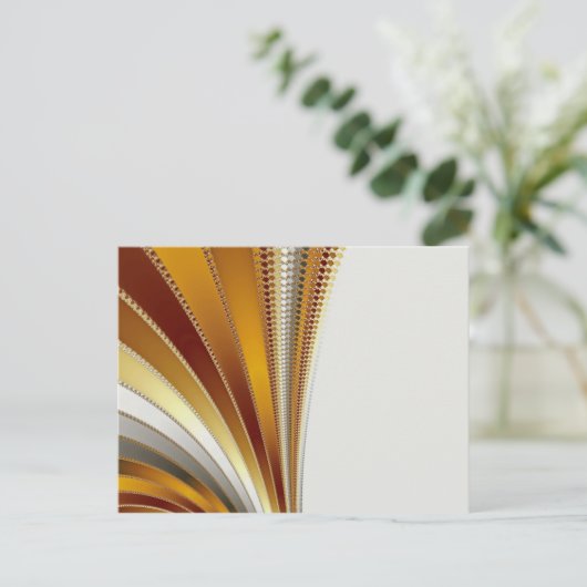 Leder - Fraktal Postkarte (Stehend Vorderseite)