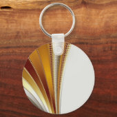 Leder - Fraktal Schlüsselanhänger (Vorderseite)