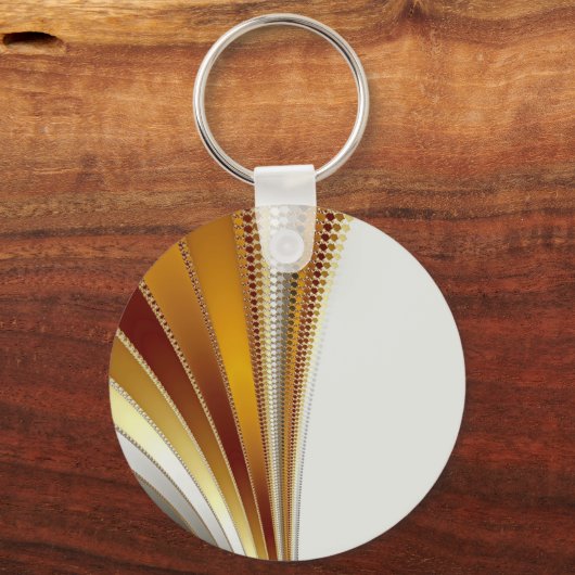 Leder - Fraktal Schlüsselanhänger (Vorderseite)