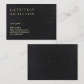 Leder | Führungskraft Visitenkarte (Vorne/Hinten)