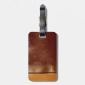 Leder Gepäckanhänger (Rückseite vertikal)