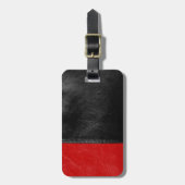 Leder Gepäckanhänger (Vorderseite vertikal)