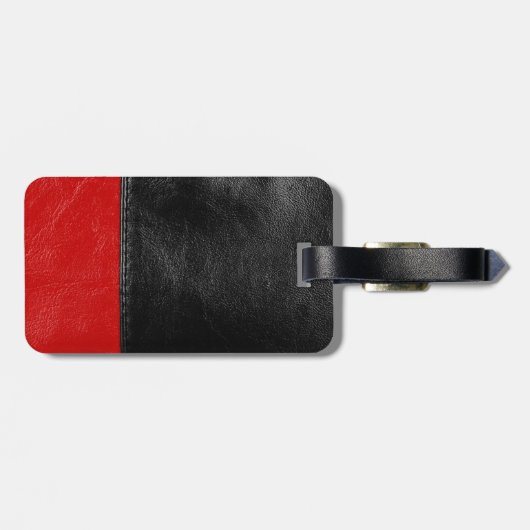 Leder Gepäckanhänger (Rückseite horizontal)