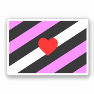 Leder-Girl-Pride-Flagge Aufkleber