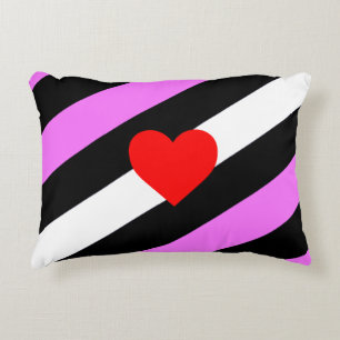 Leder-Girl-Pride-Flagge Dekokissen
