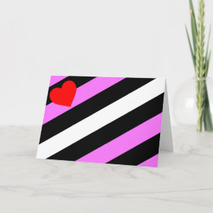 Leder-Girl-Pride-Flagge Feiertagskarte