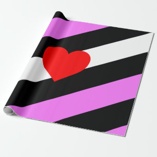Leder-Girl-Pride-Flagge Geschenkpapier