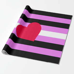 Leder-Girl-Pride-Flagge Geschenkpapier