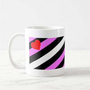 Leder-Girl-Pride-Flagge Kaffeetasse