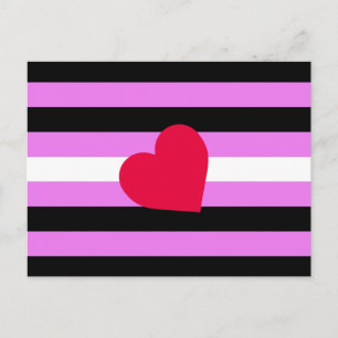 Leder-Girl-Pride-Flagge Postkarte
