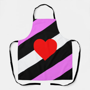 Leder-Girl-Pride-Flagge Schürze